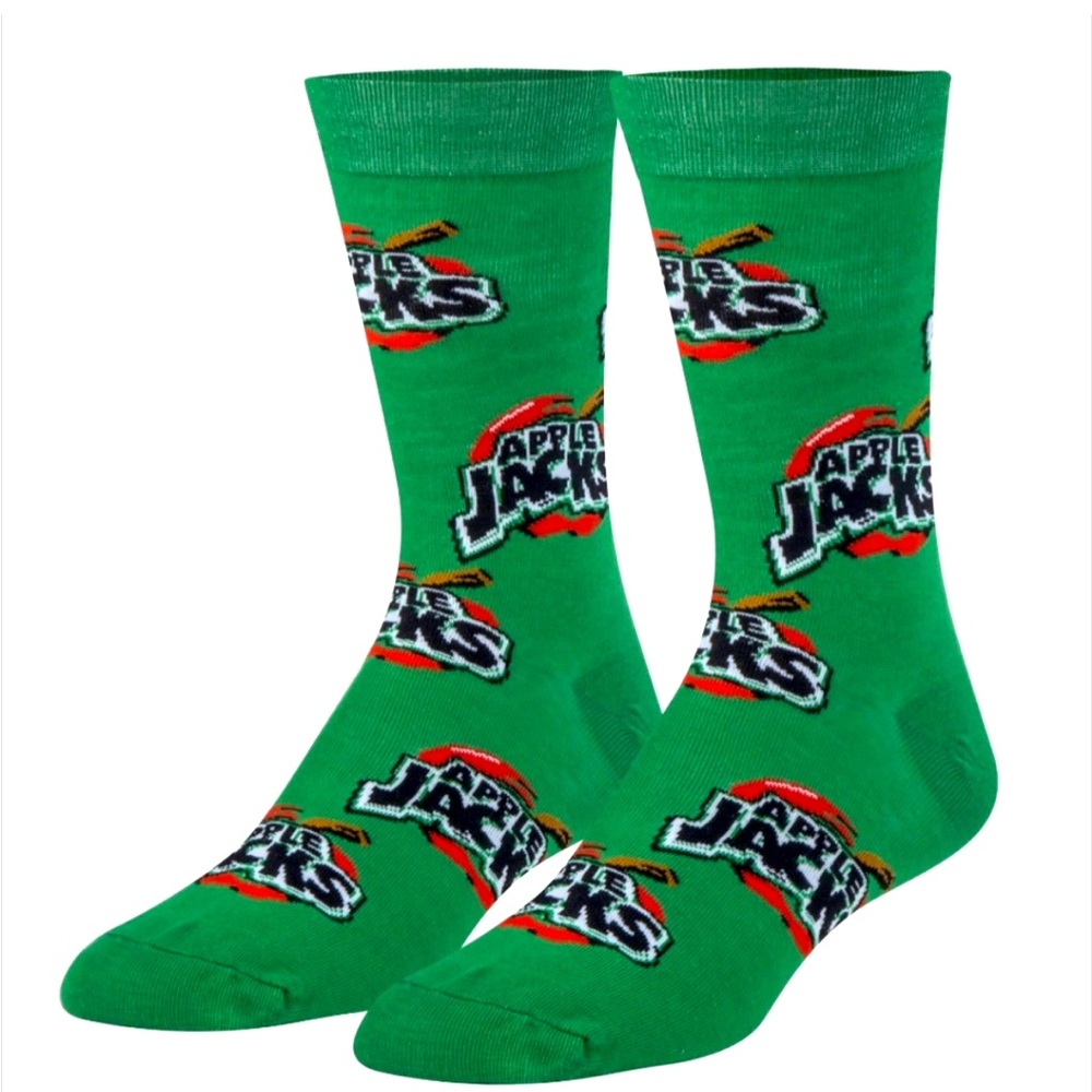 2/$16 mix and match) Apple Jacks cereal novelty crew socks